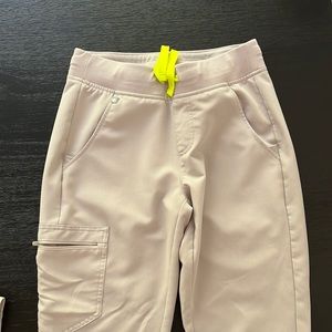 Worn once, LIMITED EDITION color slate Zamora scrub pants- XS Tall